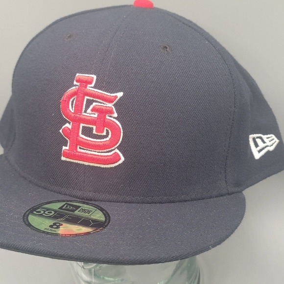 St. Louis Cardinals New Era 59Fifty Fitted Cap Hat MLB Size 8 Official On-Field - Picture 3 of 12